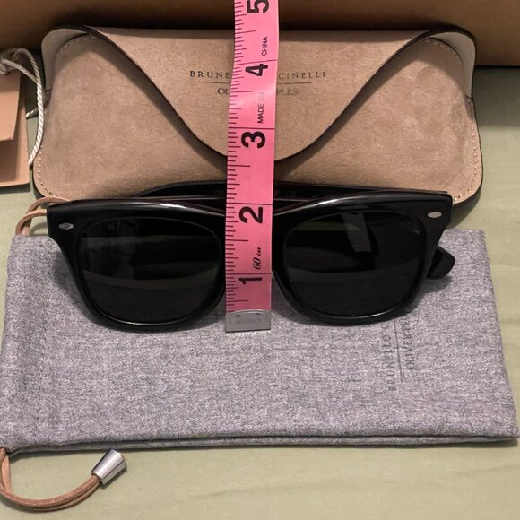 BRUNELLO CUCINELLI x OLIVER PEOPLES Mr. Brunello Horn Sunglasses - Picture 14 of 16
